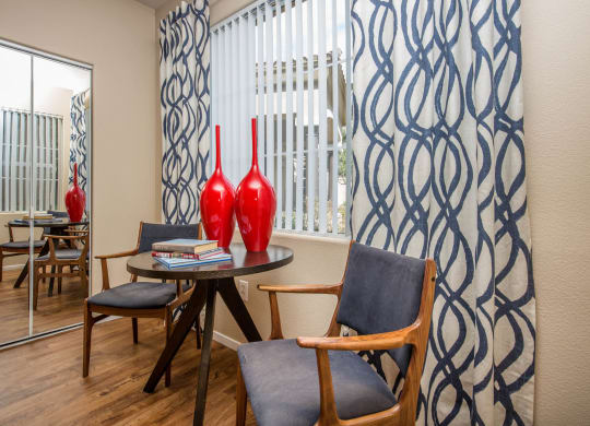 Seating area at The Belmont by Picerne, Las Vegas, NV