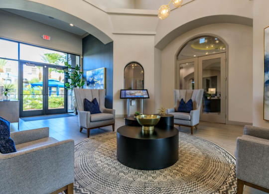 Living area at The Cantera by Picerne, Las Vegas