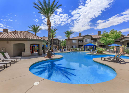 Swimming pool patio at The Cantera by Picerne, Las Vegas, NV, 89139