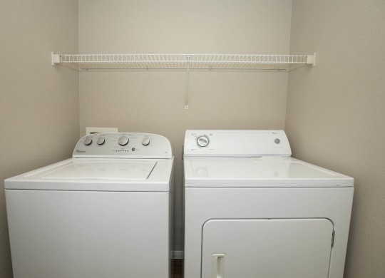 Washer and dryer at The Cantera by Picerne, Las Vegas