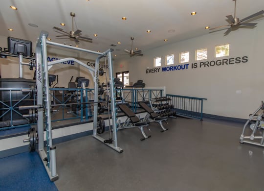 Gym with treadmills and other exercise equipment at The Covington by Picerne, Nevada, 89139