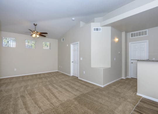 Living room area at The Covington by Picerne, Las Vegas, 89139