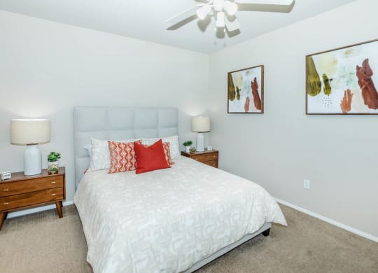 Bedroom with ceiling fan at The Equestrian by Picerne, Henderson
