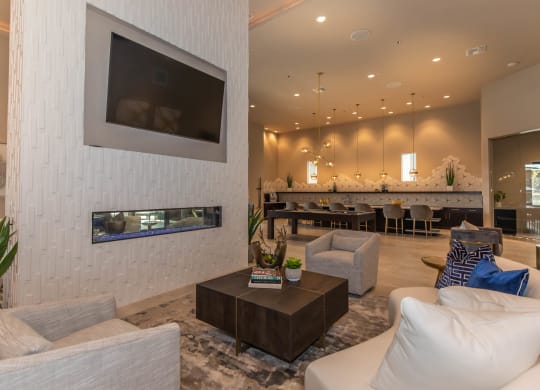 Clubhouse interior living decor at Level 25 at Cactus by Picerne, Nevada, 89141