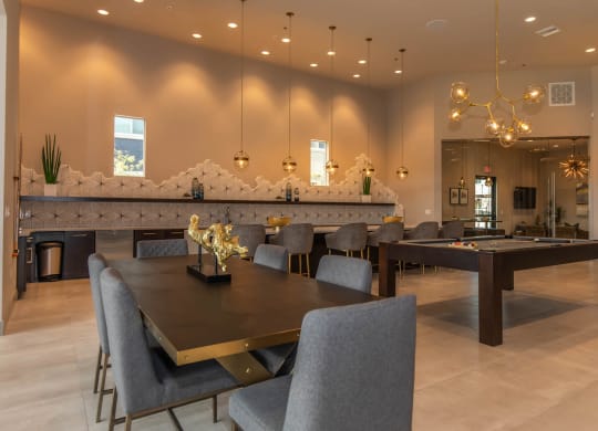 Game room and seating area at Level 25 at Cactus by Picerne, Las Vegas, NV, 89141
