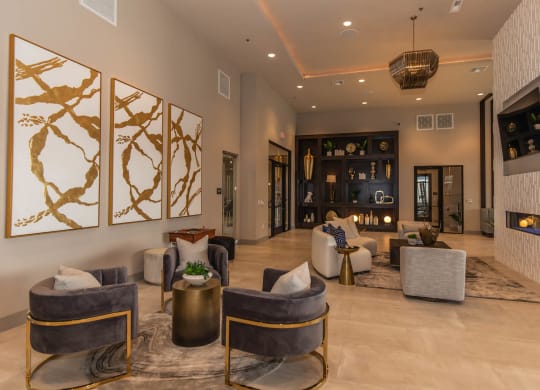Clubhouse interior at Level 25 at Cactus by Picerne, Las Vegas