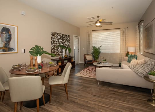 Living room with couch1 at Level 25 at Cactus by Picerne, Nevada, 89141