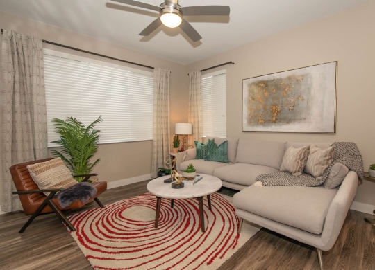 Living room with couch at Level 25 at Cactus by Picerne, Nevada