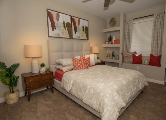 Bedroom decor at Level 25 at Cactus by Picerne, Nevada