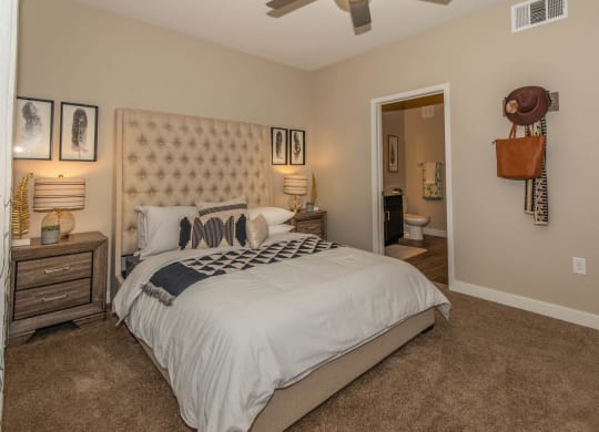 Bedroom with frames  at Level 25 at Cactus by Picerne, Las Vegas, NV, 89141