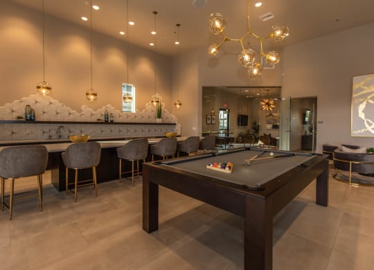 Billiards at Level 25 at Cactus by Picerne, Las Vegas, Nevada