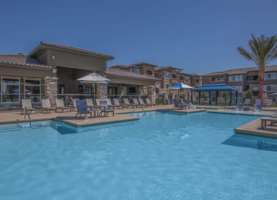 Swimming at Level 25 at Oquendo by Picerne, Las Vegas, NV