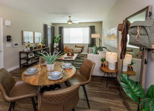 Dining and living at Level 25 at Sunset by Picerne, Las Vegas