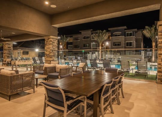 dining table at Level 25 at Sunset by Picerne, Nevada, 89113