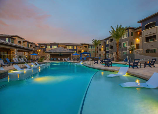 Sunset pool view at Level 25 at Sunset by Picerne, Las Vegas