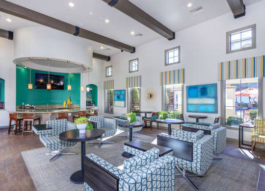 Clubhouse interior at Loreto & Palacio by Picerne, Las Vegas, Nevada