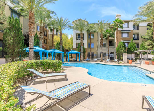 Pool patio at Loreto & Palacio by Picerne, Nevada, 89149