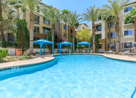 Pool patio area at Loreto & Palacio by Picerne, Las Vegas, NV