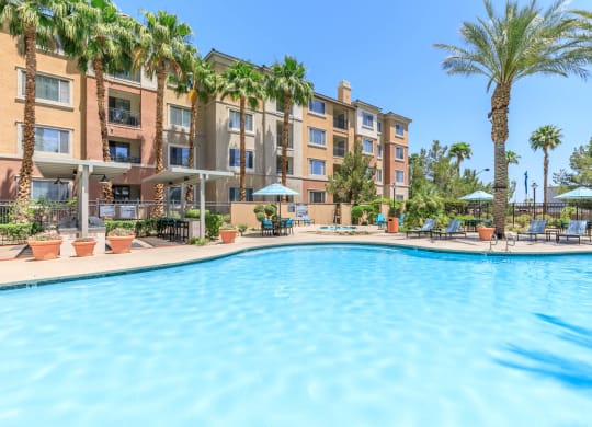 Pool side at Loreto & Palacio by Picerne, Las Vegas, NV