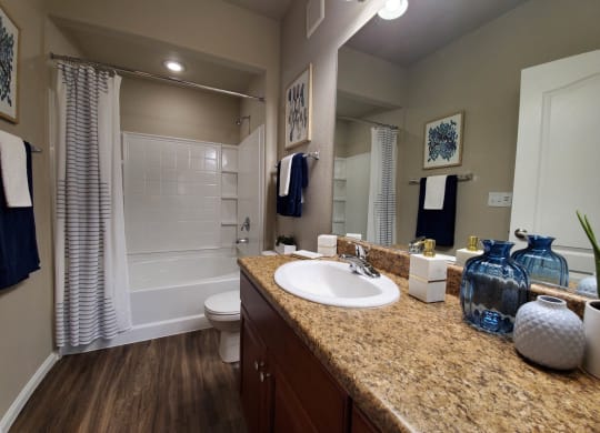 Designer Granite Countertops In All Bathrooms at The Paramount by Picerne, Las Vegas, Nevada