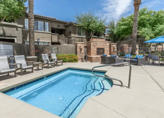 Pool side patio at The Paseo by Picerne, Arizona