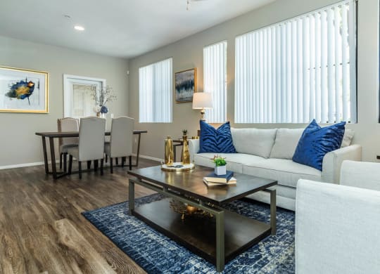 Living room sofa at The Paseo by Picerne, Arizona, 85395