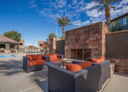 Outdoor Lounge at The Passage Apartments by Picerne, Henderson