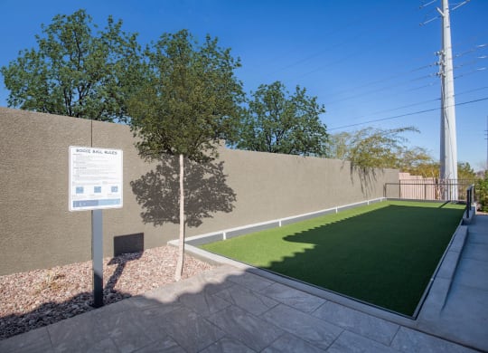 Bocce Ball Court at The Passage Apartments by Picerne, Henderson