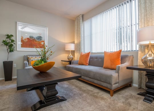 Living Room at The Passage Apartments by Picerne, Nevada