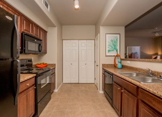 Fully Furnished Kitchen at The Passage Apartments by Picerne, Nevada, 89014