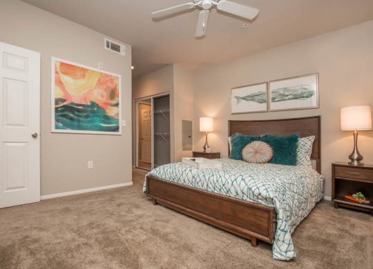 Well Appointed Bedroom at The Passage Apartments by Picerne, Henderson, Nevada