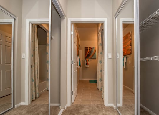Bedroom Closets at The Passage Apartments by Picerne, Nevada