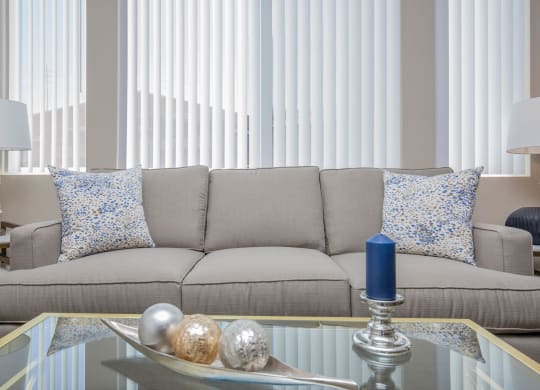 Modern Living Room at The Passage Apartments by Picerne, Henderson, NV