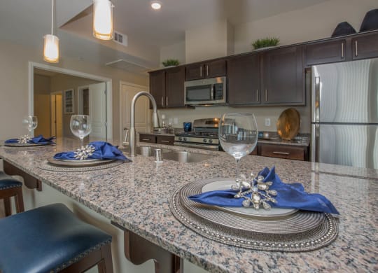 Granite Countertop Kitchen at The Passage Apartments by Picerne, Henderson, NV, 89014