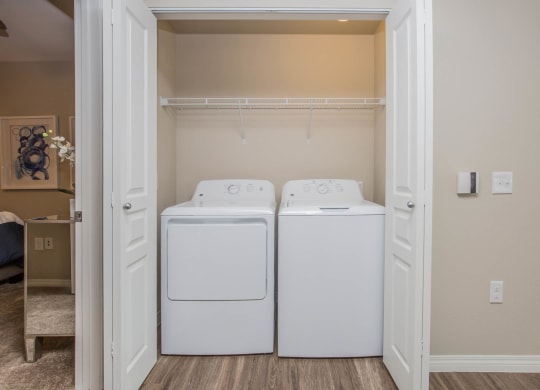 Stacked Washer/Dryer at The Passage Apartments by Picerne, Henderson