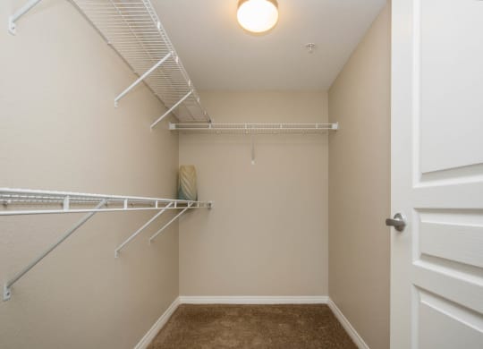 Built-In Shelving In Closet at The Passage Apartments by Picerne, Nevada