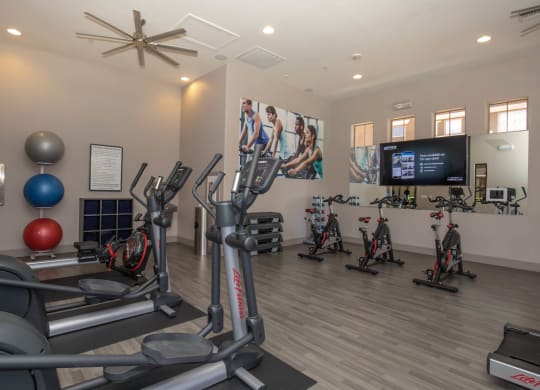 Fully Equipped Fitness Center at The Pavilions by Picerne, Las Vegas, NV