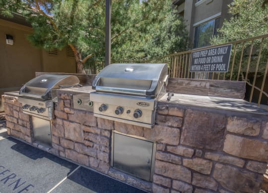 Outdoor Grill Station at The Pavilions by Picerne, Las Vegas