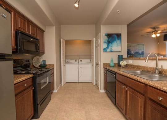 Fully Furnished Kitchen With Stainless Steel Appliances at The Pavilions by Picerne, Las Vegas, NV, 89166