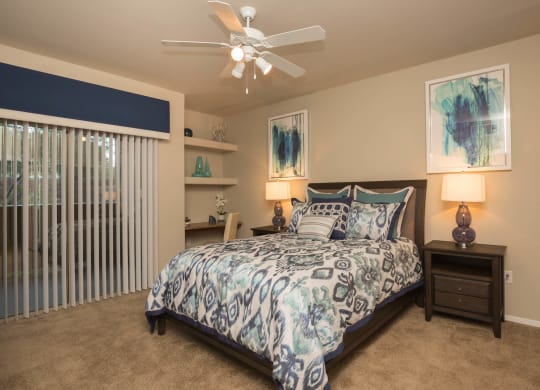 Bedroom With Expansive Windows at The Pavilions by Picerne, Las Vegas, 89166