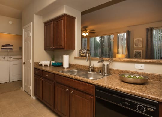 Kitchen Bar With Granite Counter Top at The Pavilions by Picerne, Las Vegas, Nevada