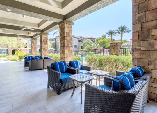 Outdoor Patio at The Preserve by Picerne, N Las Vegas, NV
