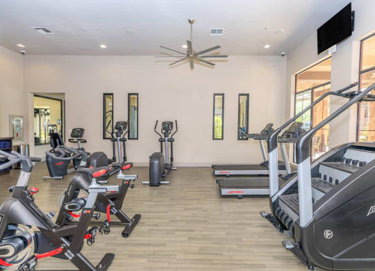 Fitness Center With Modern Equipment at The Presidio by Picerne, N Las Vegas, NV