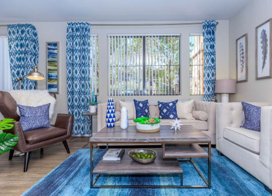Living Room Interior at The Presidio by Picerne, N Las Vegas, Nevada