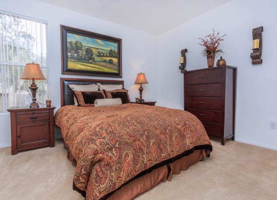 Bedroom decor at The Summit by Picerne, Nevada