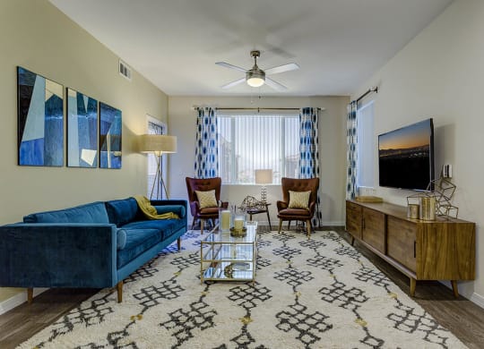 Living room with tv at The View at Horizon Ridge, Henderson, 89012