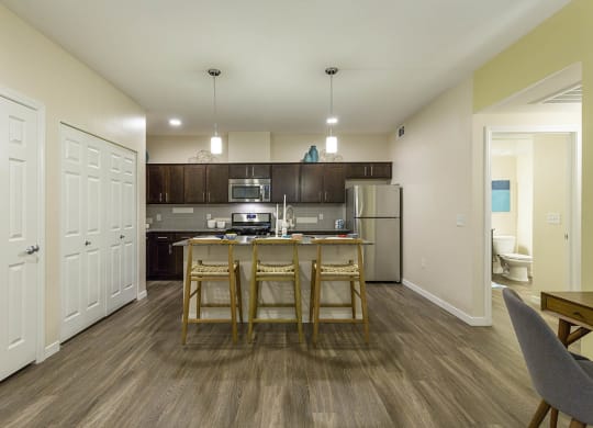 Kitchen with appliances at The View at Horizon Ridge, Henderson, NV, 89012