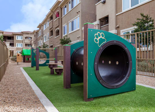 Play area for dogs at The View at Horizon Ridge, Henderson, Nevada
