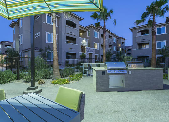 BBQ at night at The View at Horizon Ridge, Nevada, 89012