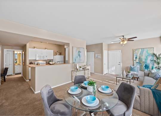 Dining And Kitchen View at The Fairways by Picerne, Las Vegas, Nevada